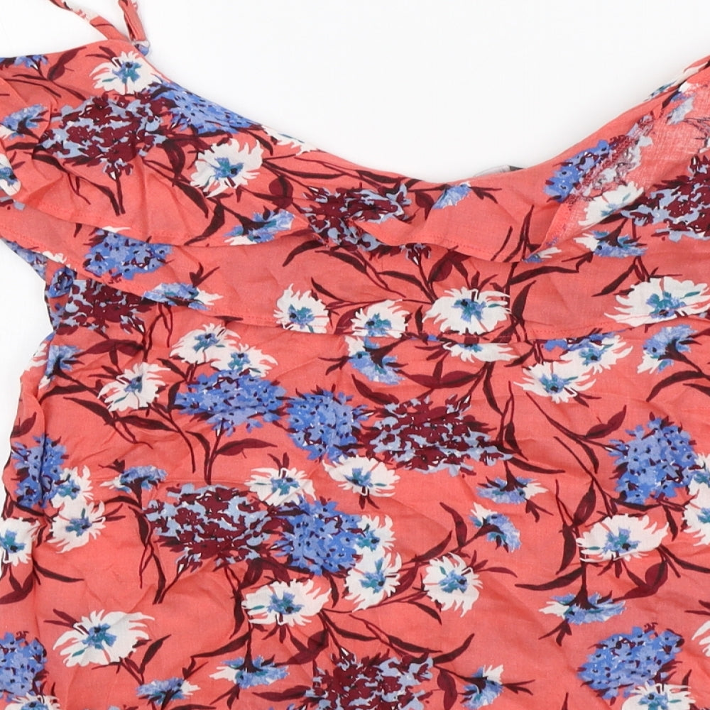 Matalan Womens Pink Floral Basic Blouse Size 10