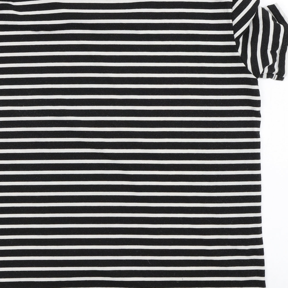 Womens UK Size 2XL Preworn Black Basic T-Shirt