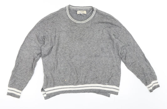 Pull&Bear Womens Grey Pullover Jumper Size S
