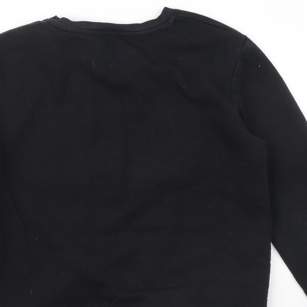 PEP&CO Girls Black Pullover Sweatshirt Size 6-7 Years - Limited Edition