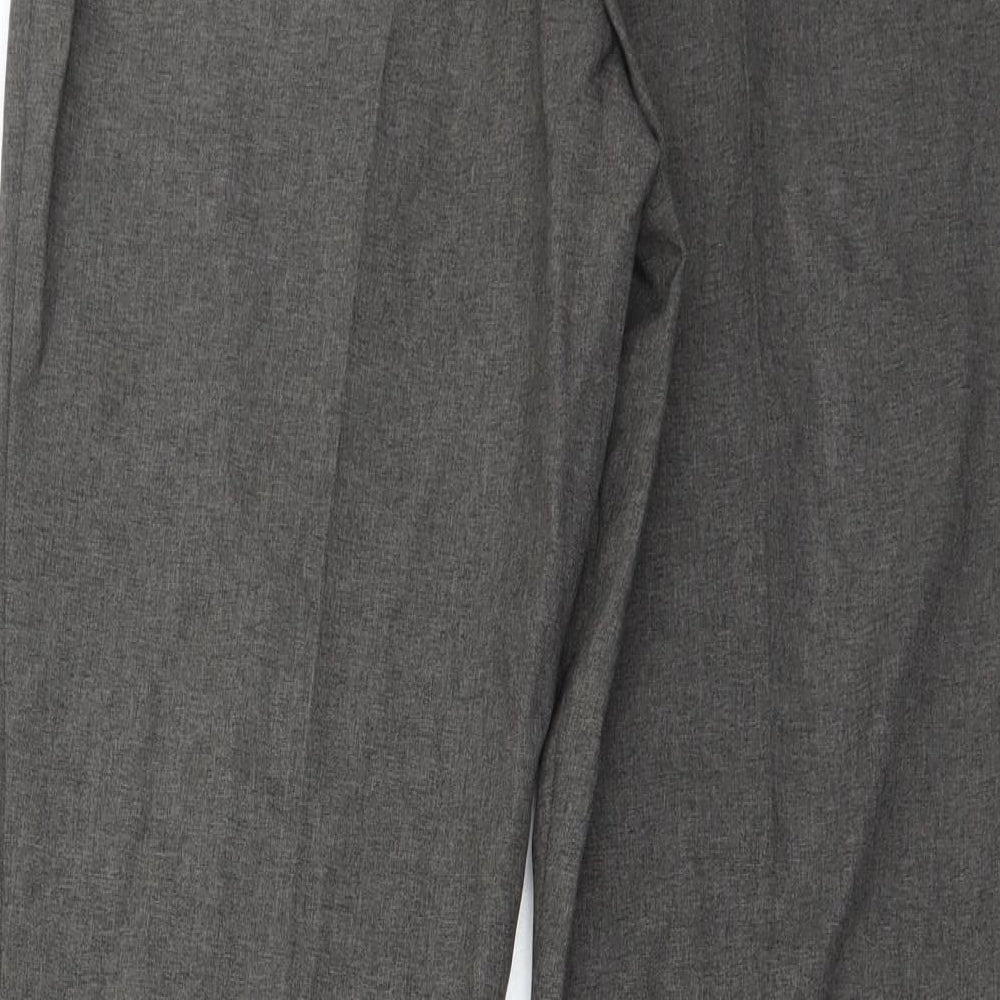 Womens UK Size 12 Marks and Spencer Regular Fit Brown Trousers
