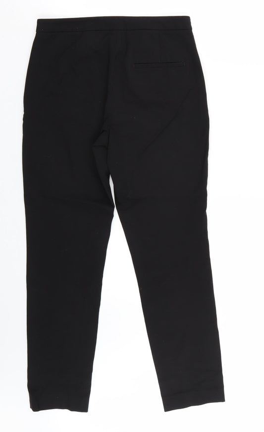 Womens UK Size 6 H&M Regular Fit Black Trousers