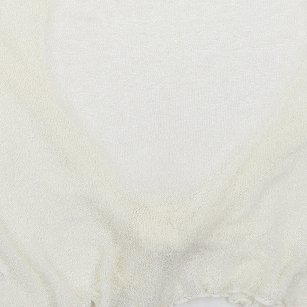 BM Womens White Cape Jumper Size XL