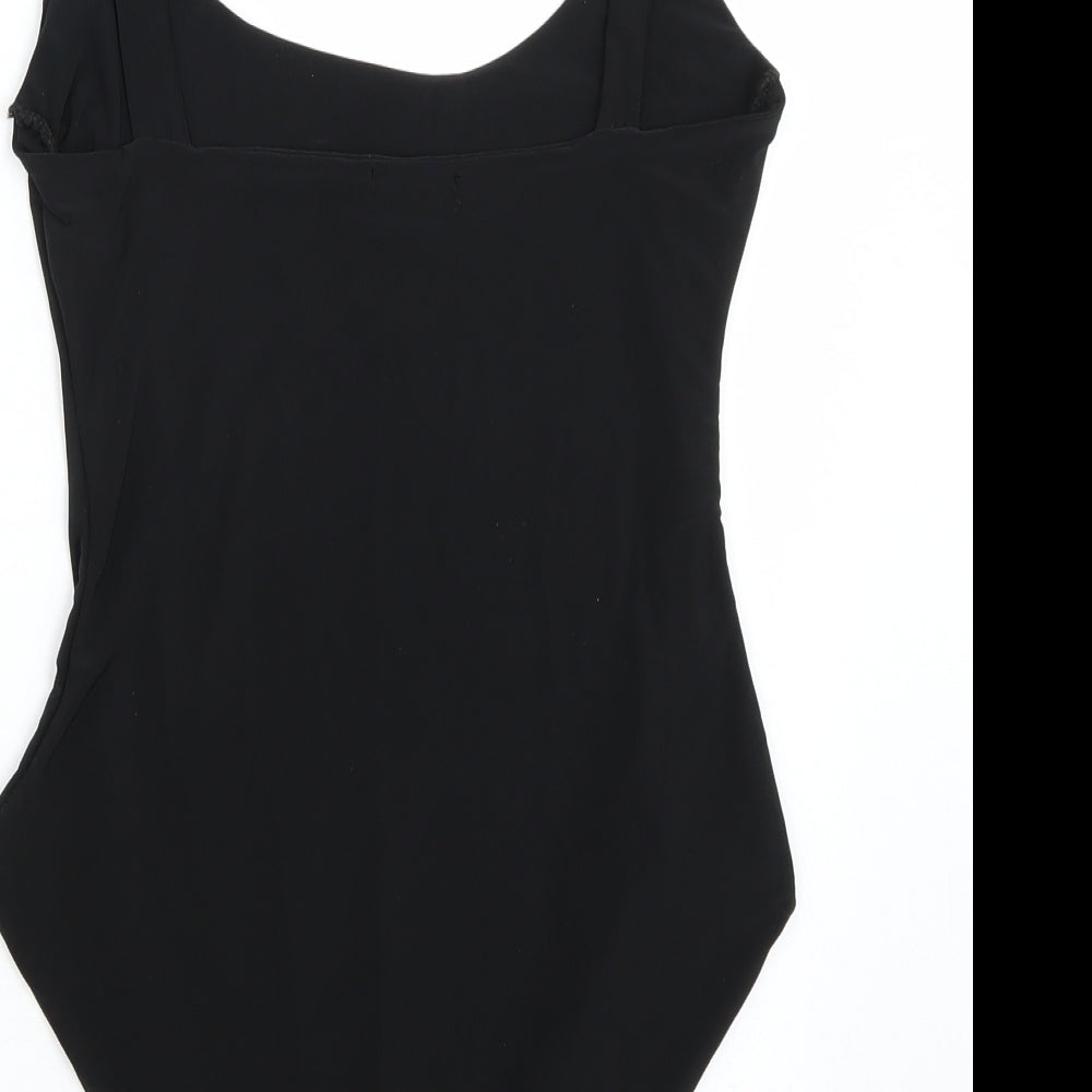 Pretty little thing Womens Black Bodysuit One-Piece Size 12