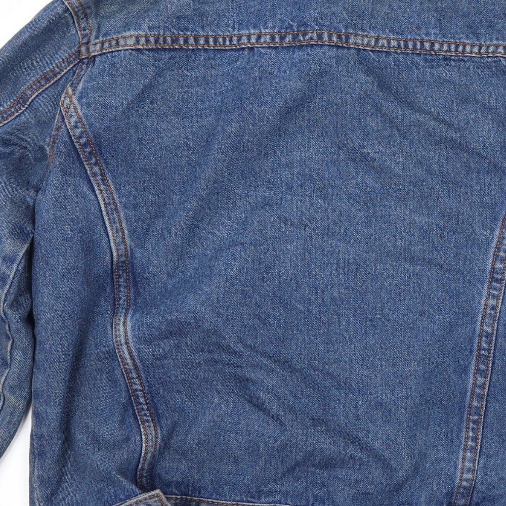Boohoo Womens Blue Denim Jacket Size 6