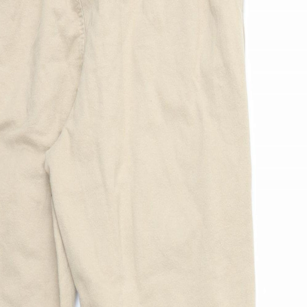 Womens UK Size 23 in Preworn Regular Fit Sweatpants Beige Trousers