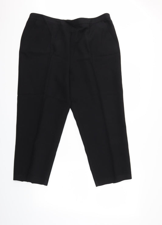 ISLE Womens Black Trousers Size 20 L23 in
