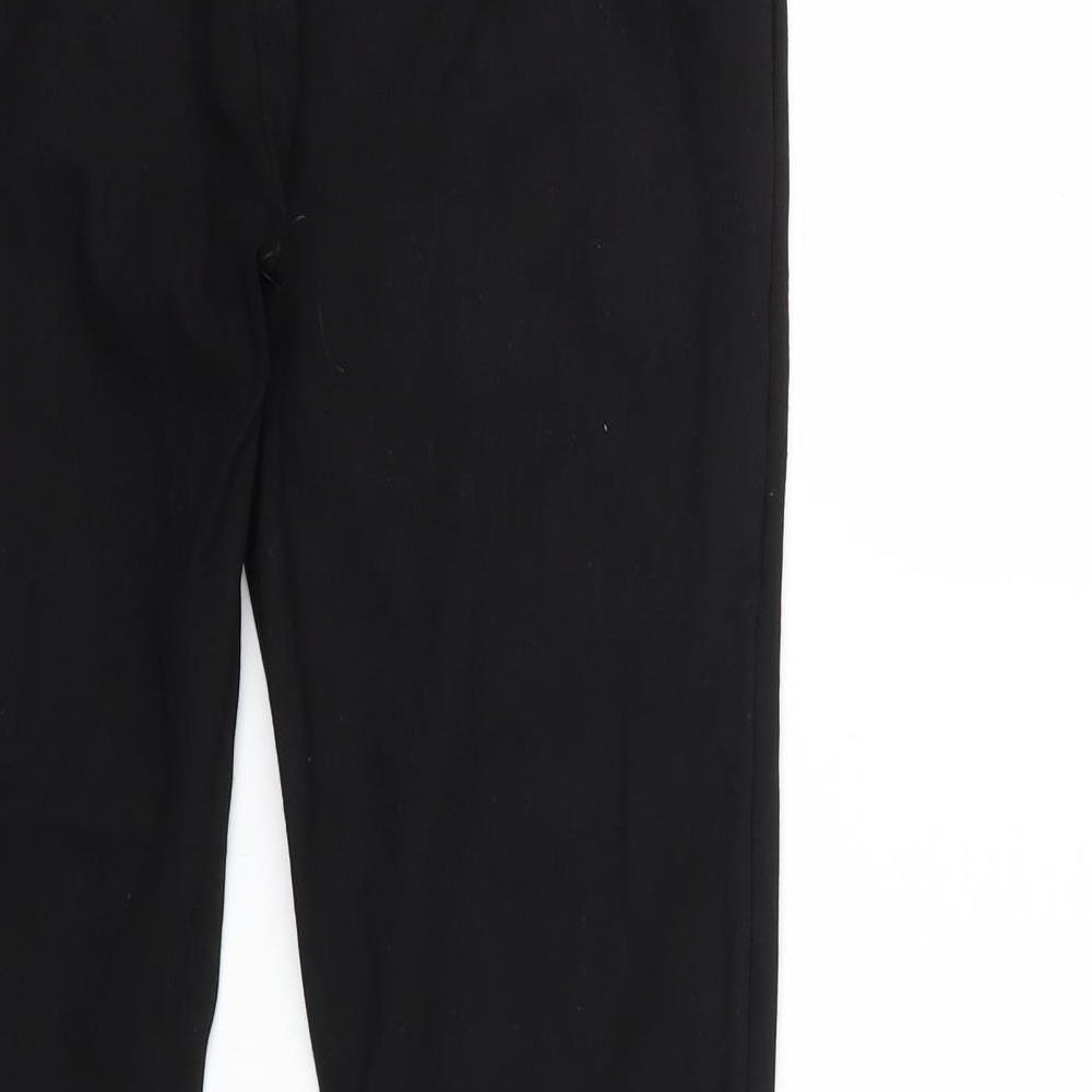Womens UK Size 12 Very Regular Fit Black Trousers