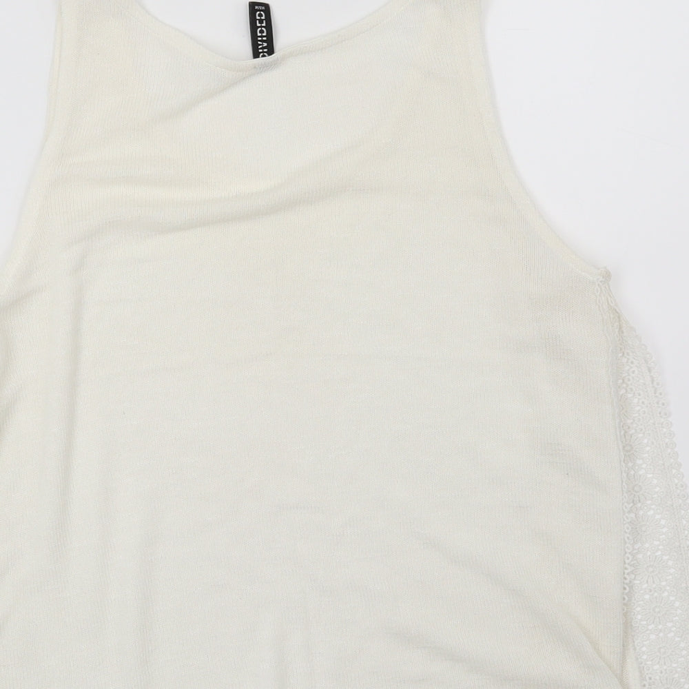 Womens UK Size S H&M White Basic Blouse