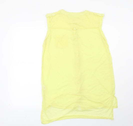 Atmosphere Womens Yellow Basic Blouse Size 10