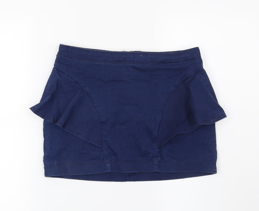 Bershka Womens Blue Mini Skirt Size M