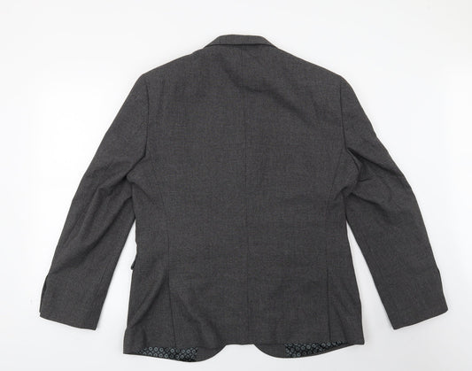 Mens UK Size 42 Preworn Regular Grey Suit Jacket