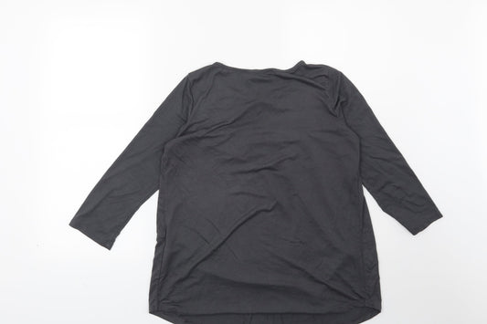 Womens UK Size 6 La Redoute Grey Basic Blouse