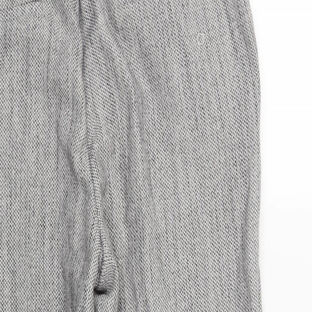 Womens UK Size 14 Preworn Regular Fit Grey Trousers