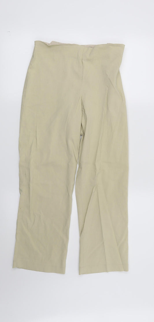 Womens UK Size 10 George Regular Fit Beige Trousers