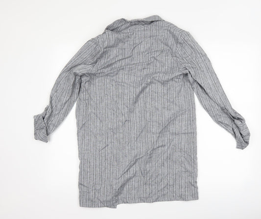 Primark Womens Grey Striped Jacket Size 10