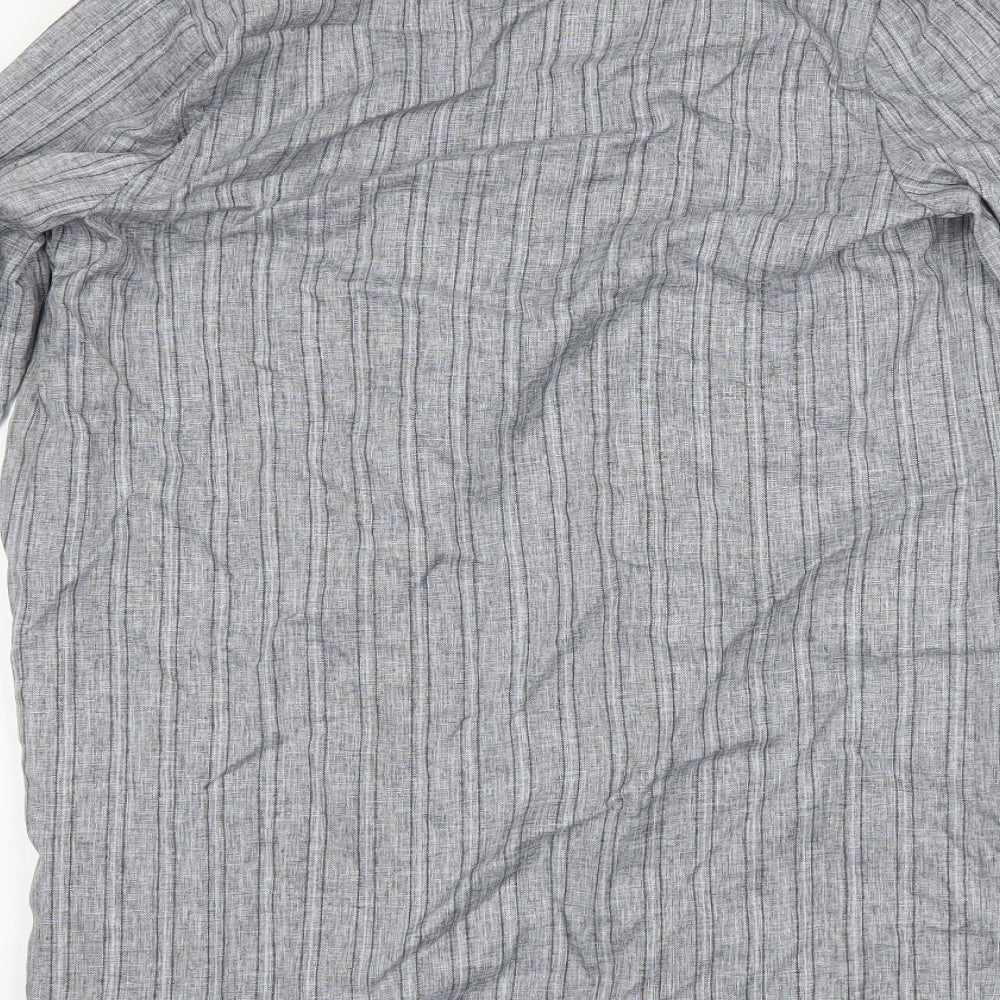 Primark Womens Grey Striped Jacket Size 10