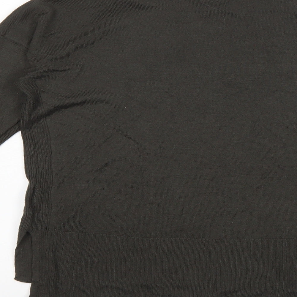 Womens UK Size XS H&M Grey Basic T-Shirt