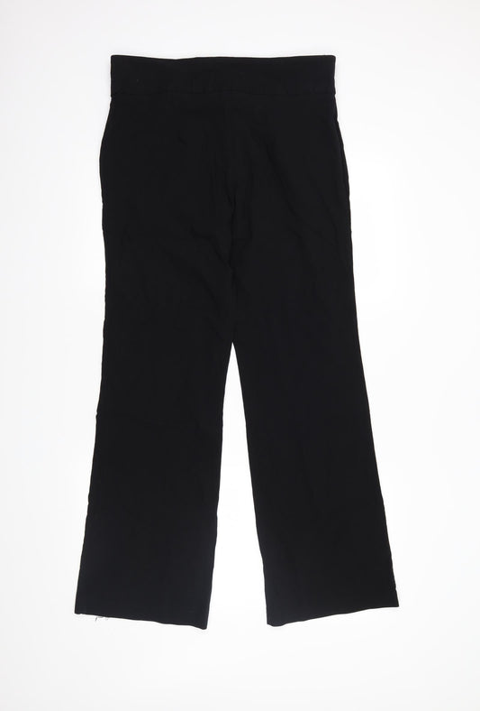 AMARANTO Womens Black Trousers Size 16 L30 in