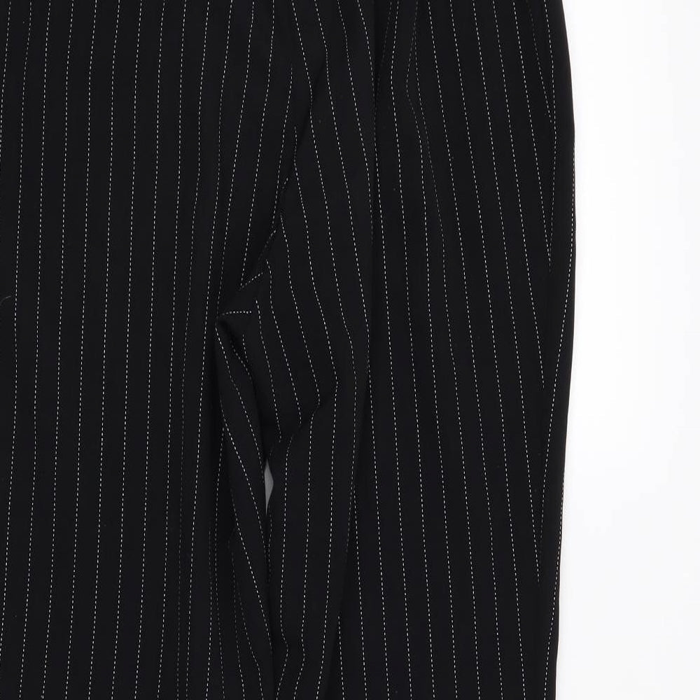 Womens UK Size 10 H&M Regular Fit Black Trousers