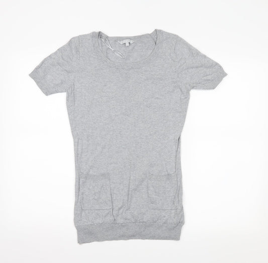 redherring Womens Grey Tunic Jumper Size 12