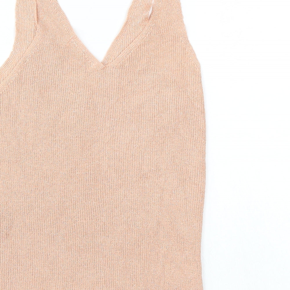 Womens UK Size L MNG Pink Basic Tank