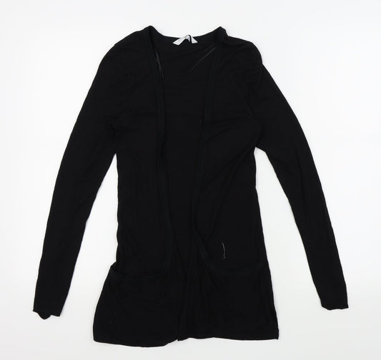 New Look Womens Black Wrap Jumper Size 8