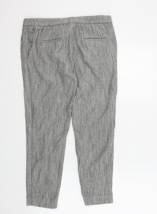Womens UK Size 38 H&M Regular Fit Brown Trousers