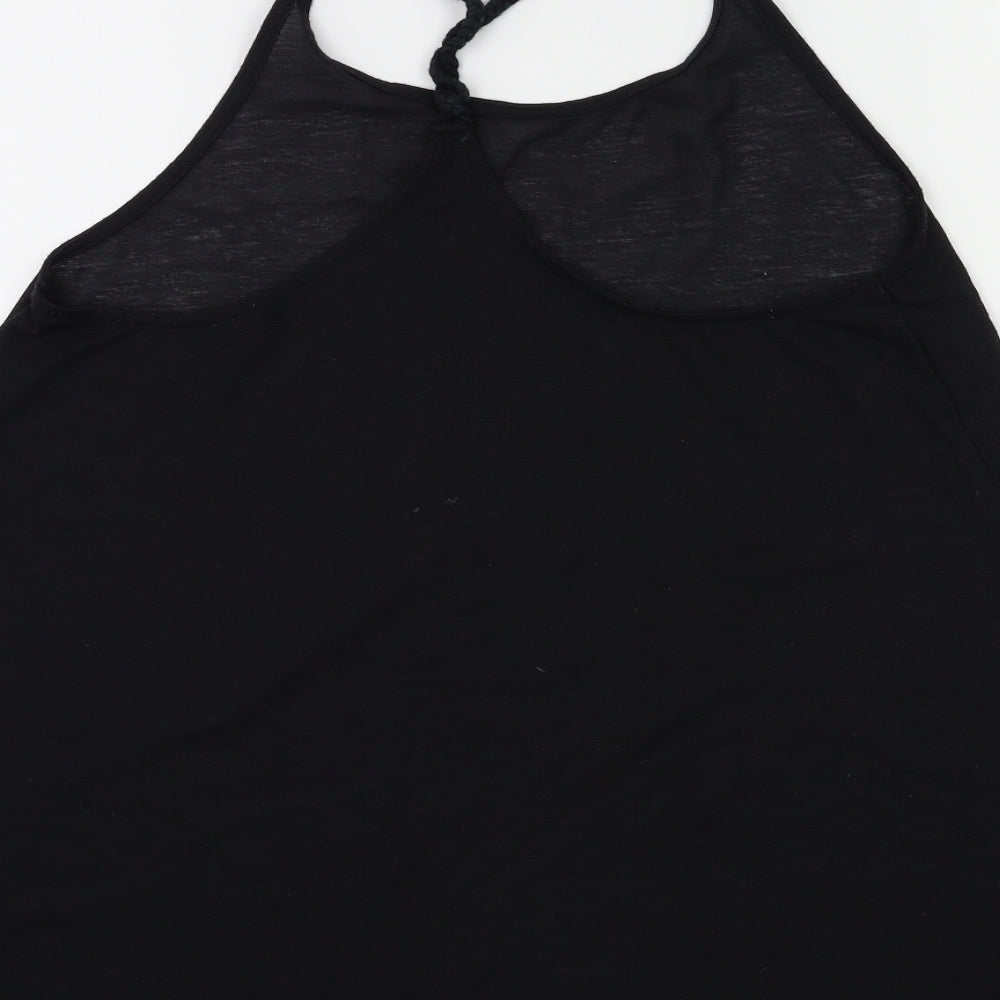 Womens UK Size S Topshop Black Basic Tank