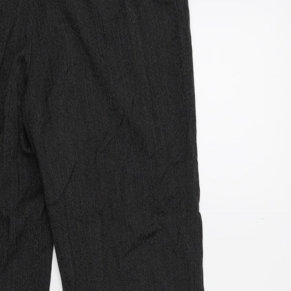 Womens UK Size 14 Marks and Spencer Regular Fit Black Trousers