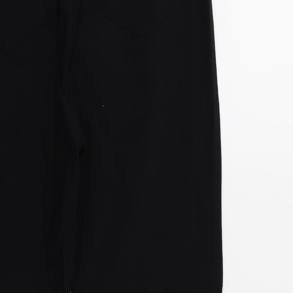 Roma Womens Black Trousers Size 14 L25 in