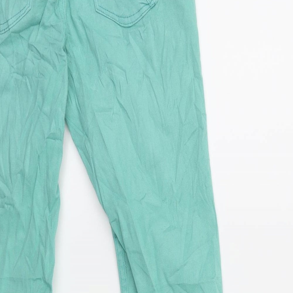 Womens UK Size 26 in Promod Regular Fit Cropped Green Jeans