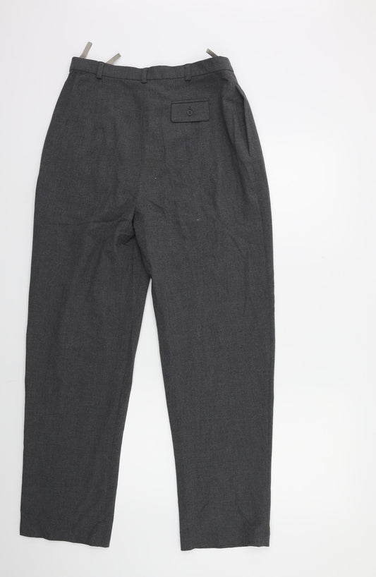 Yessica Womens Grey Trousers Size 14 L30 in