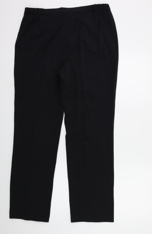 Womens UK Size 14 Marks and Spencer Regular Fit Blue Trousers