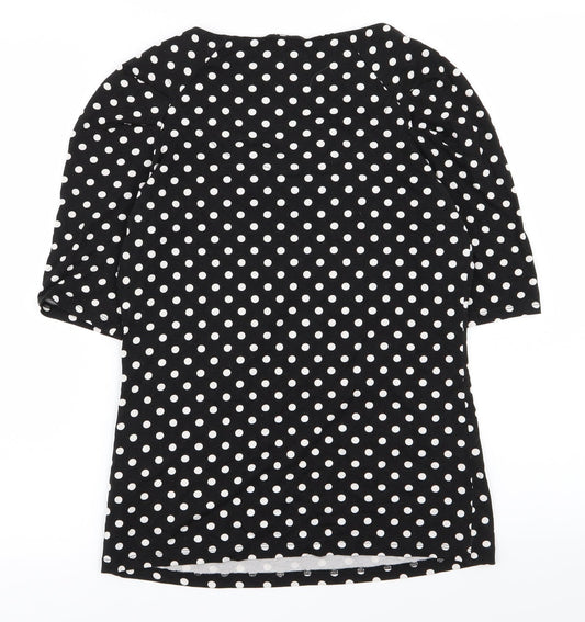 Womens UK Size 8 NEXT Black Basic T-Shirt