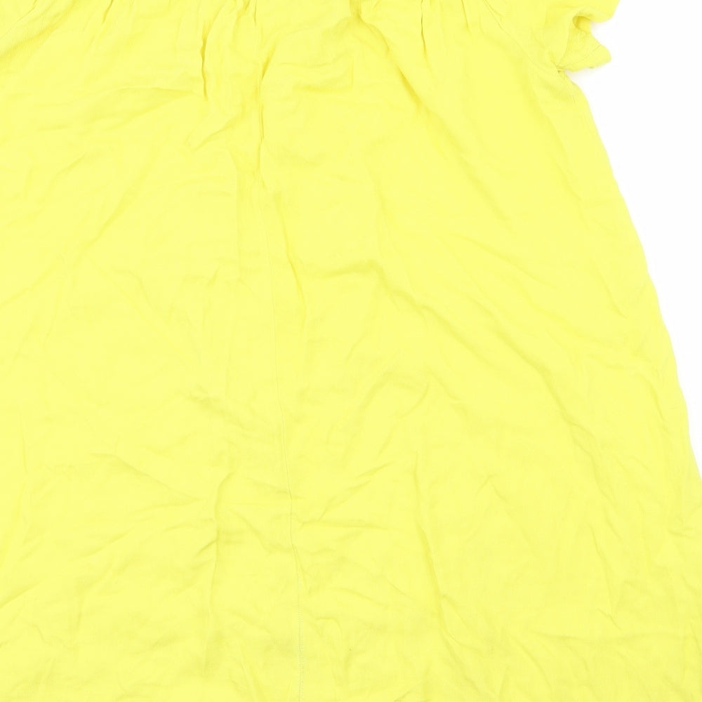 Nota Womens Yellow Fit & Flare Size 10