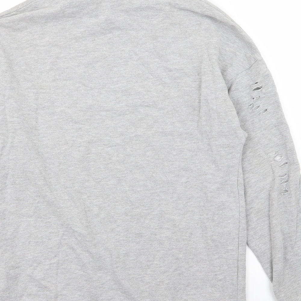 Missguided Womens Grey Pullover Jumper Size 6