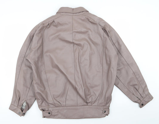 Preworn Womens Brown Bomber Jacket Coat Size S