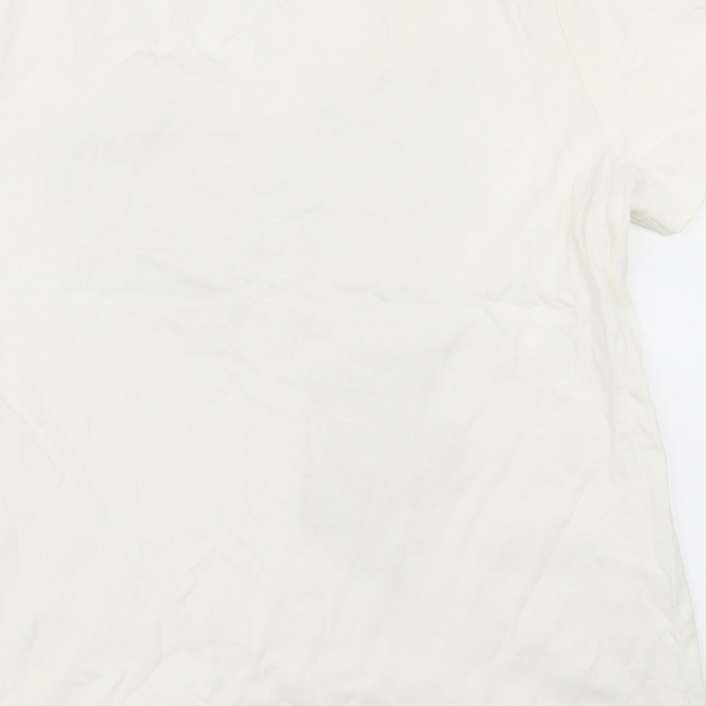 Womens UK Size S BM casual White Basic T-Shirt
