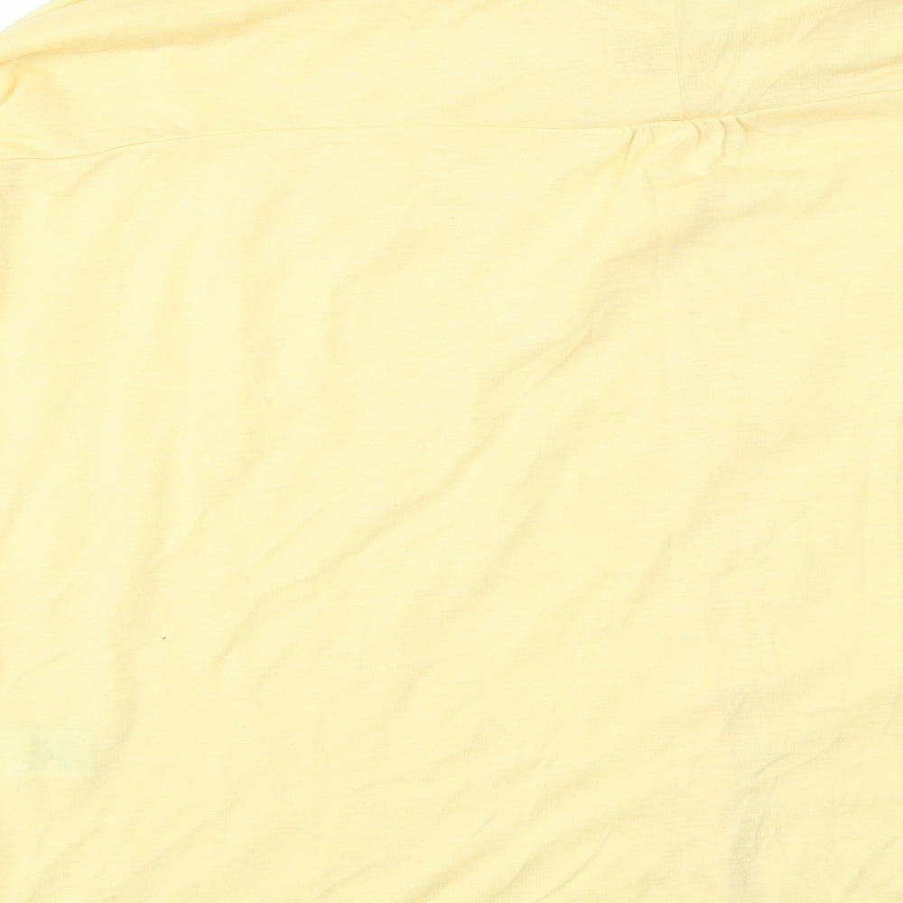 Womens UK Size 12 NEXT Yellow Tunic Button-Up