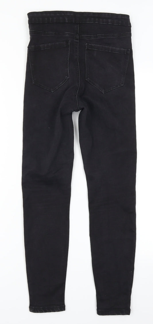 Denim Co Womens Black Denim Skinny Jeans Size 10 L25 in