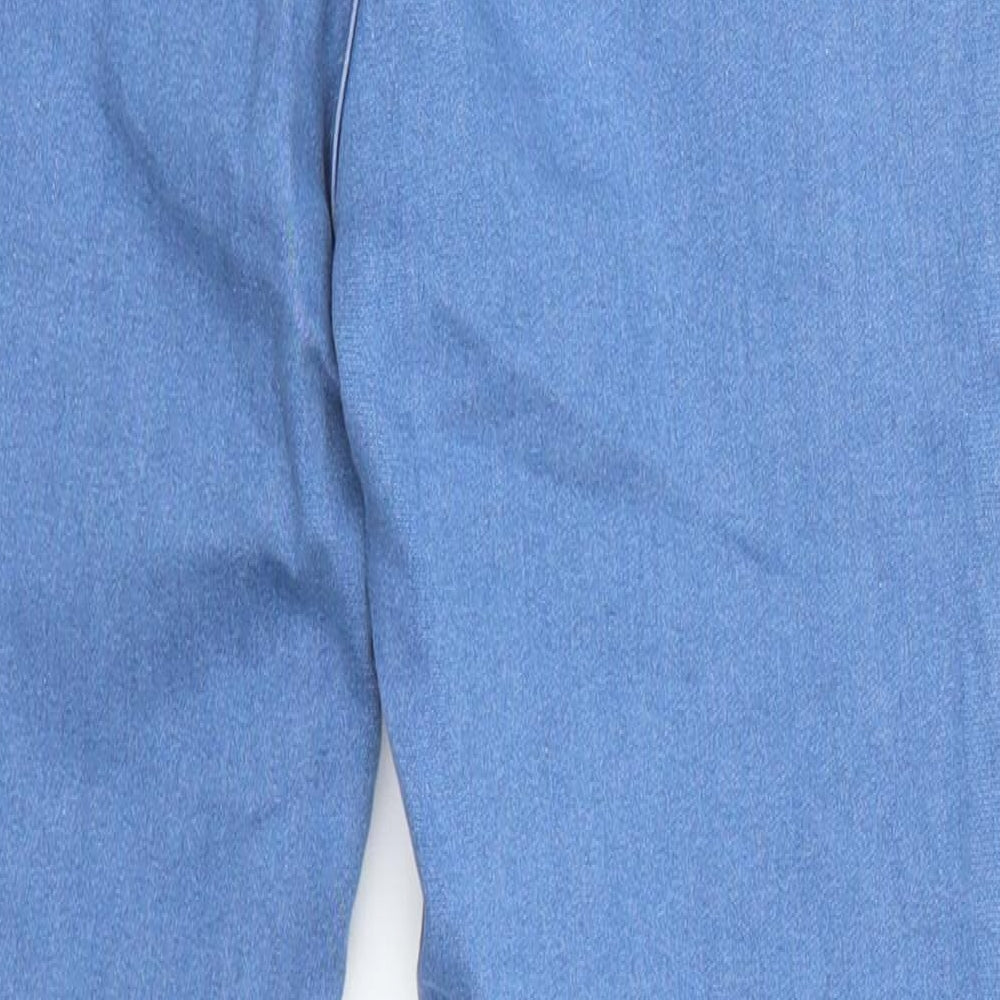 Pretty Little Thing Womens Blue Denim Mom Jeans Size 6 L28 in - Lace Up