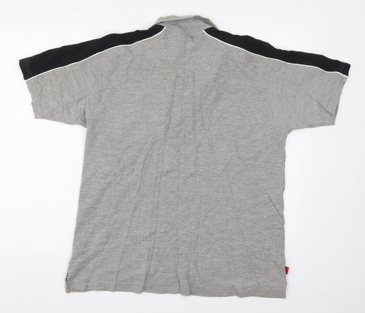 Umbro Mens Grey Polo Size M