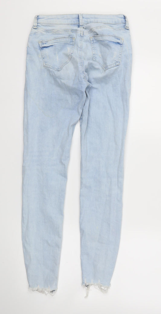Denim & Co. Womens Blue Skinny Jeans Size 6 L28 in
