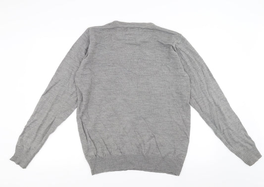 industrialize Mens Grey Pullover Jumper Size M