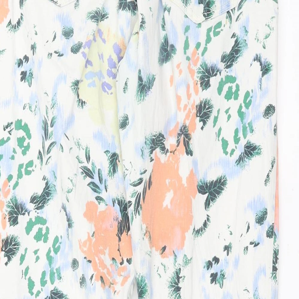 Gap Womens Multicoloured Floral Denim Skinny Jeans Size 27 in L28 in - legging jean