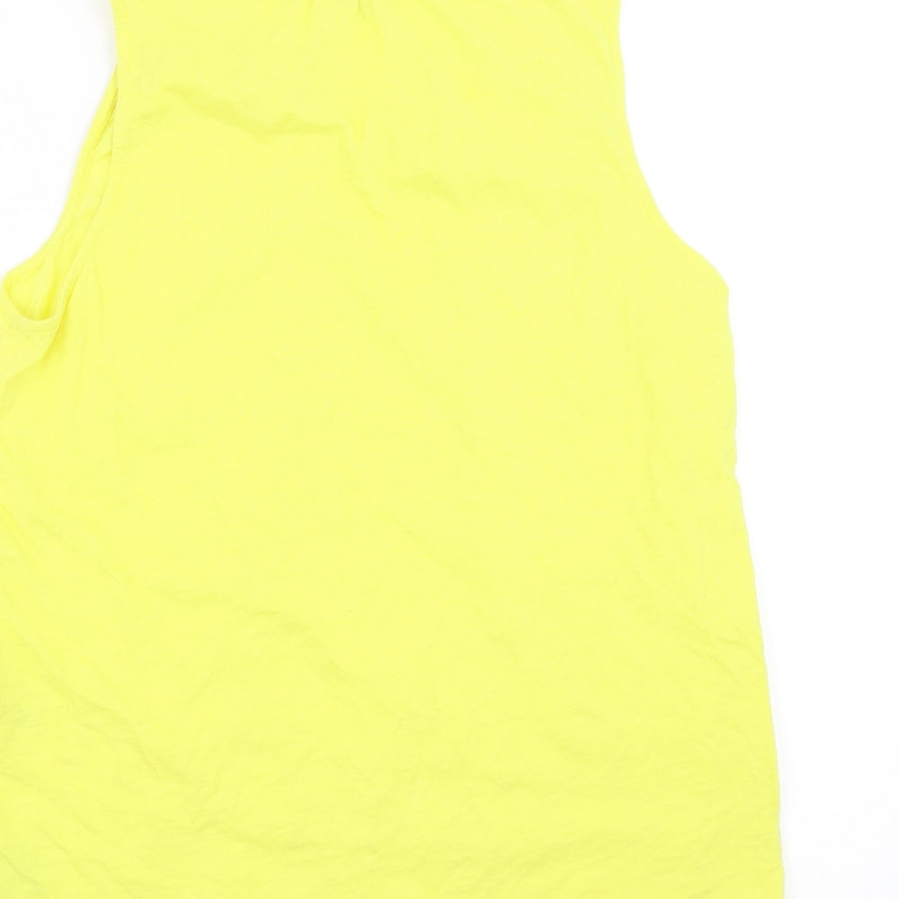 Womens UK Size 14 NEXT Yellow Basic Blouse