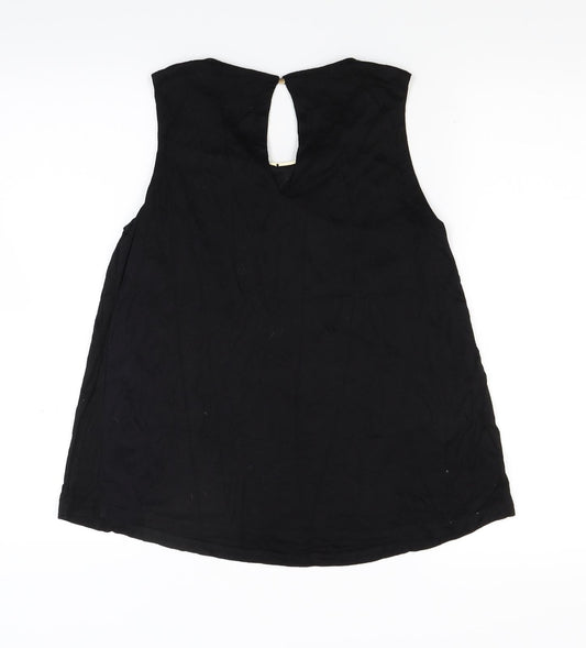 Womens UK Size S H&M Black Basic Tank