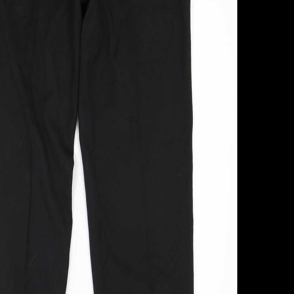 Preworn Mens Black Trousers Size 30 L29 in - Zipped pockets