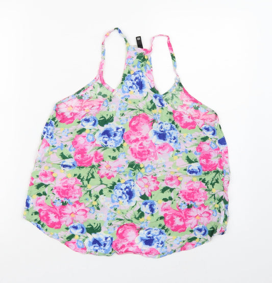 Divided by H&M Womens Multicoloured Floral Chiffon Camisole Tank Size 10
